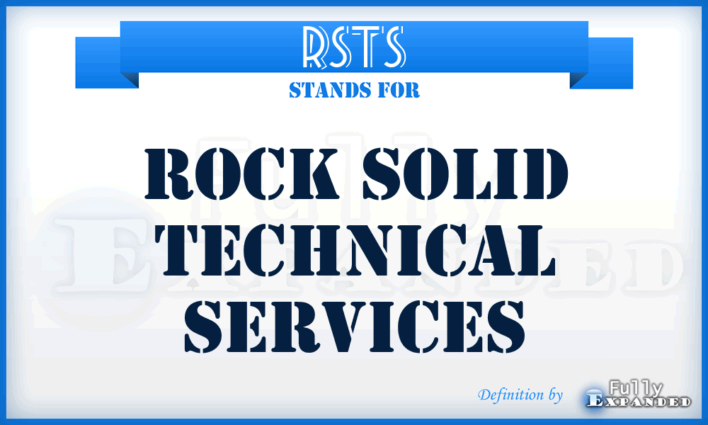 RSTS - Rock Solid Technical Services