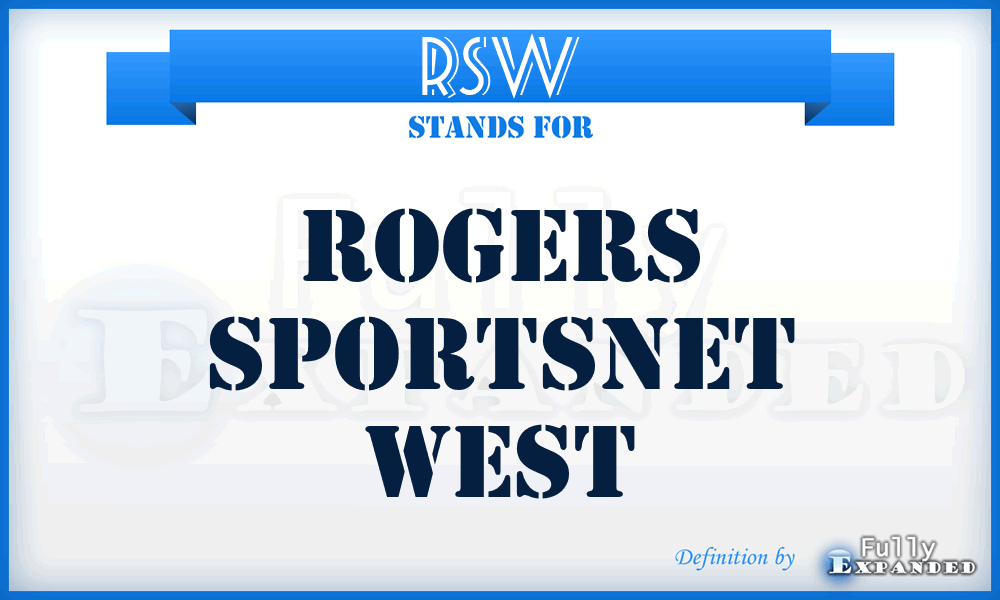 RSW - Rogers Sportsnet West