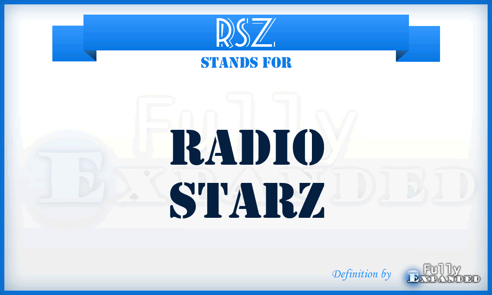 RSZ - Radio Starz