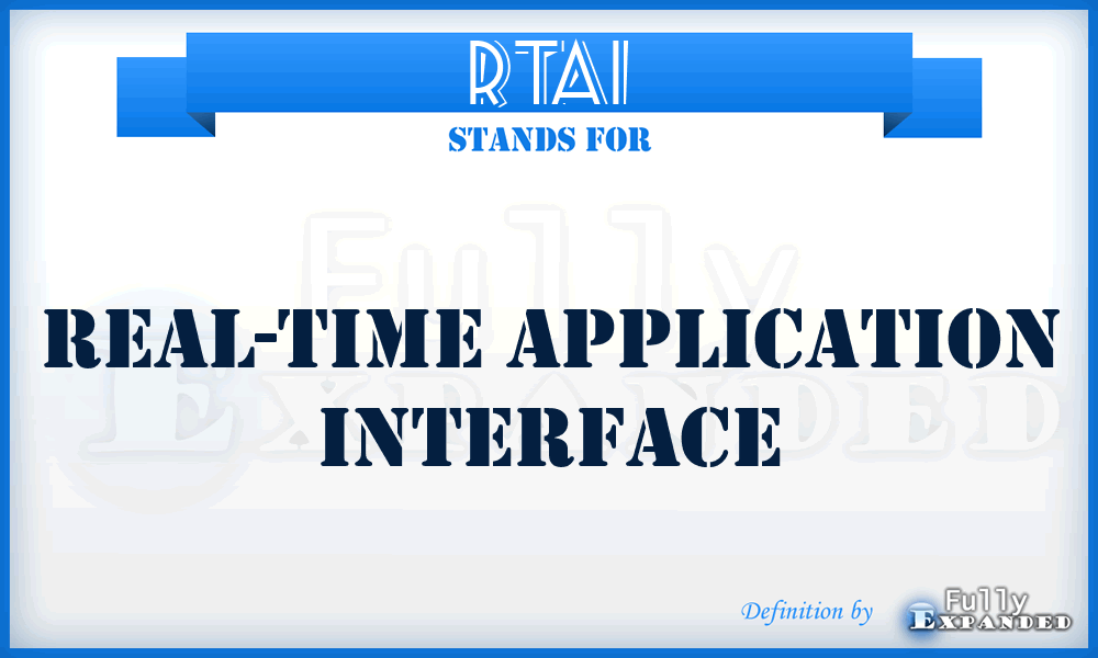 RTAI - Real-Time Application Interface