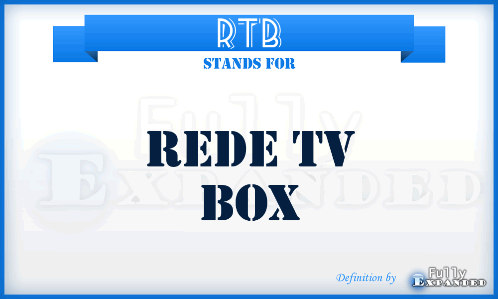 RTB - Rede Tv Box
