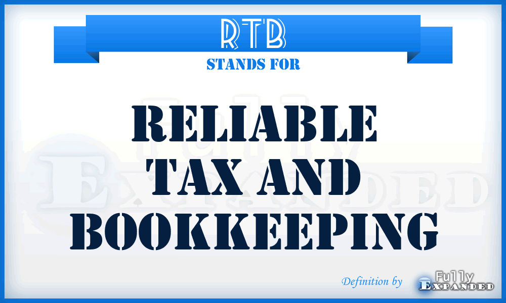 RTB - Reliable Tax and Bookkeeping