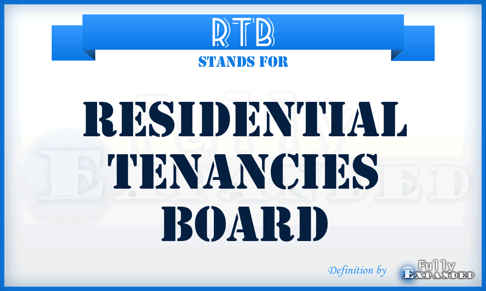 RTB - Residential Tenancies Board
