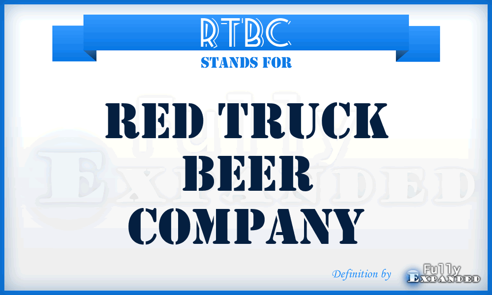 RTBC - Red Truck Beer Company