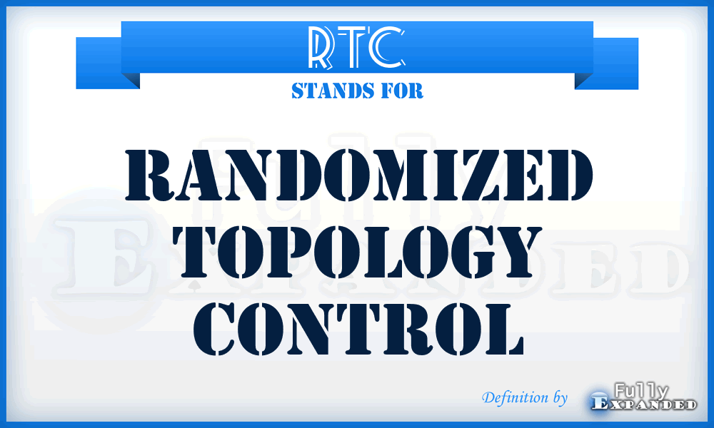 RTC - randomized topology control