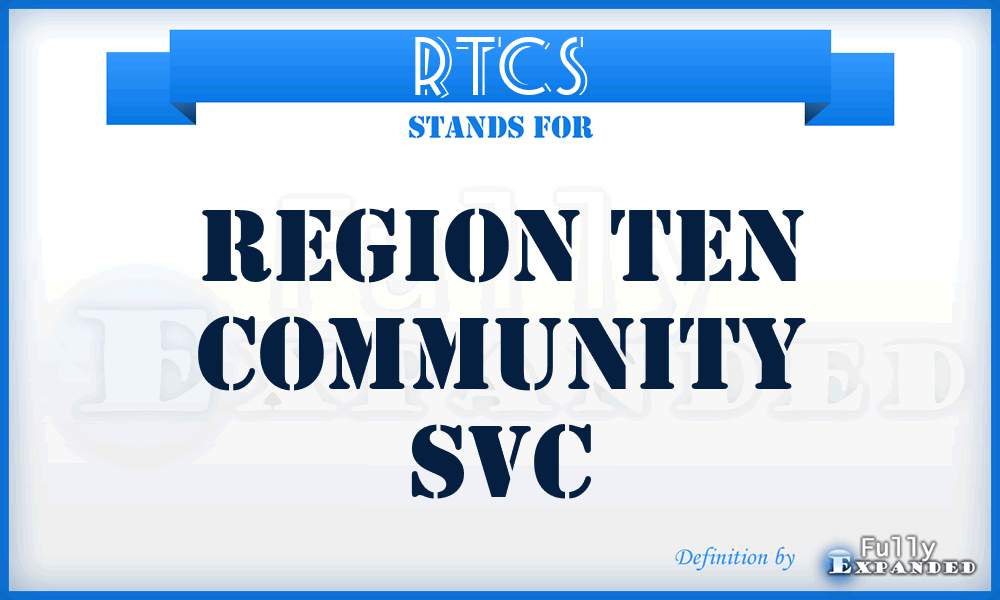 RTCS - Region Ten Community Svc