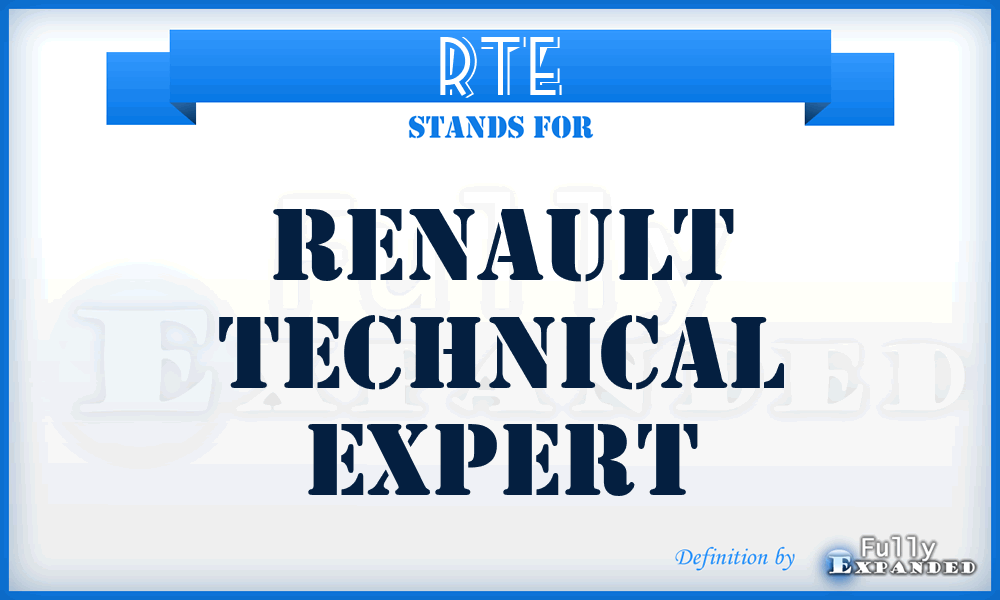 RTE - Renault Technical Expert