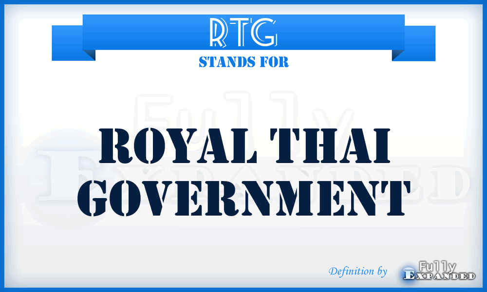 RTG - Royal Thai Government