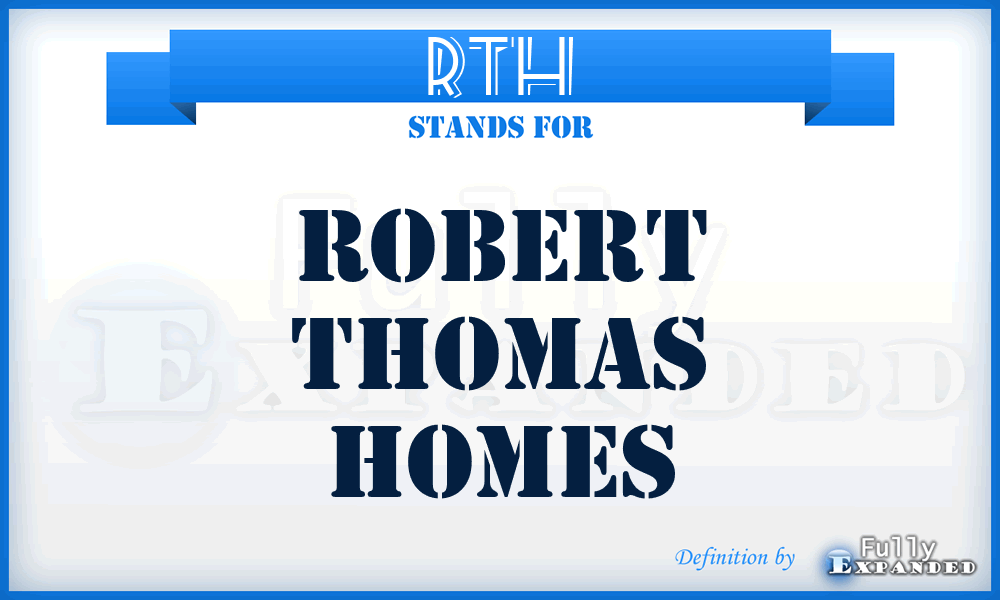 RTH - Robert Thomas Homes
