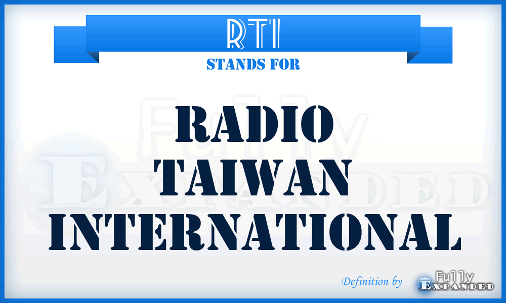 RTI - Radio Taiwan International