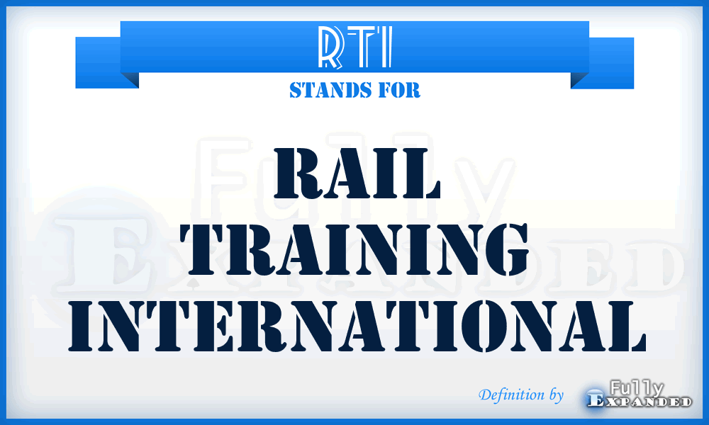 RTI - Rail Training International