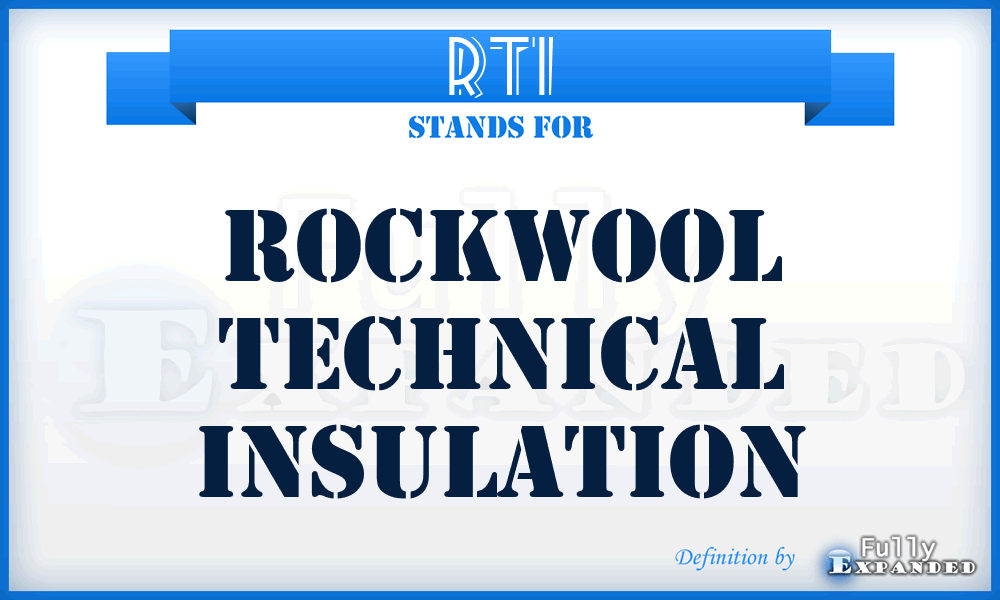 RTI - Rockwool Technical Insulation