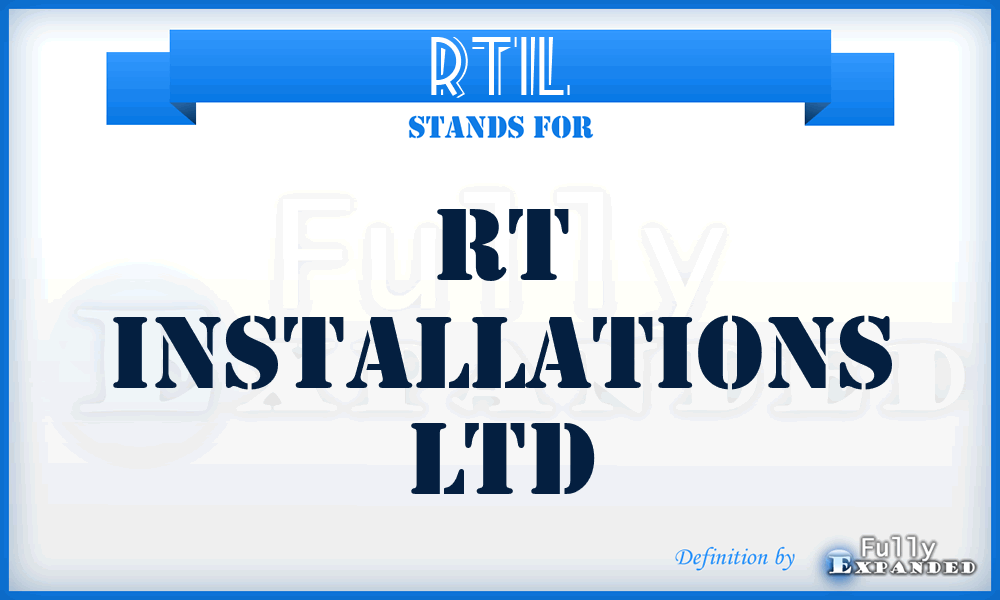 RTIL - RT Installations Ltd