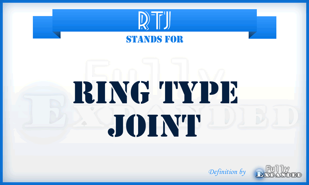 RTJ - Ring Type Joint