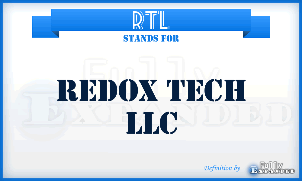 RTL - Redox Tech LLC