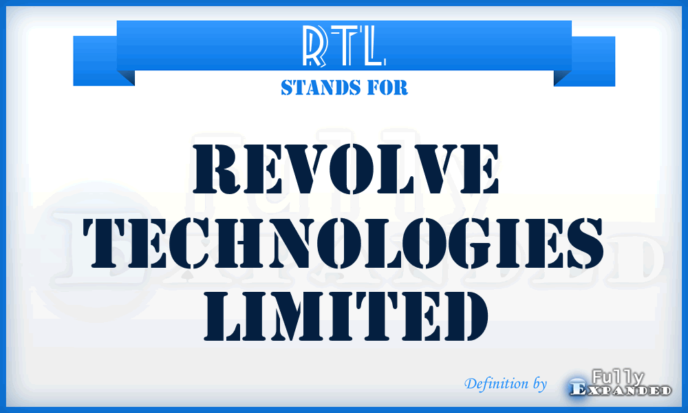 RTL - Revolve Technologies Limited