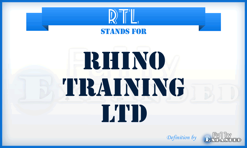 RTL - Rhino Training Ltd