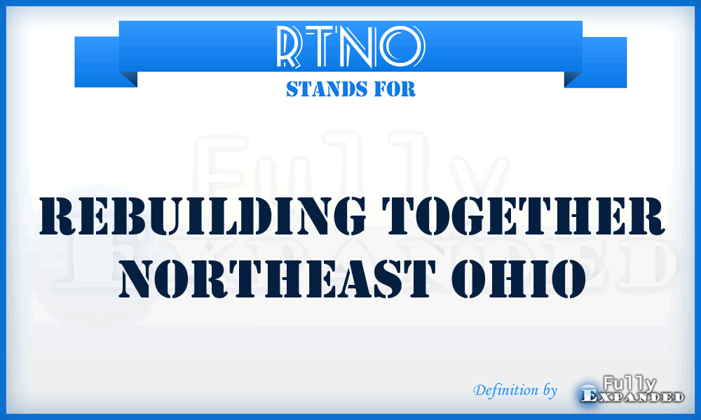 RTNO - Rebuilding Together Northeast Ohio