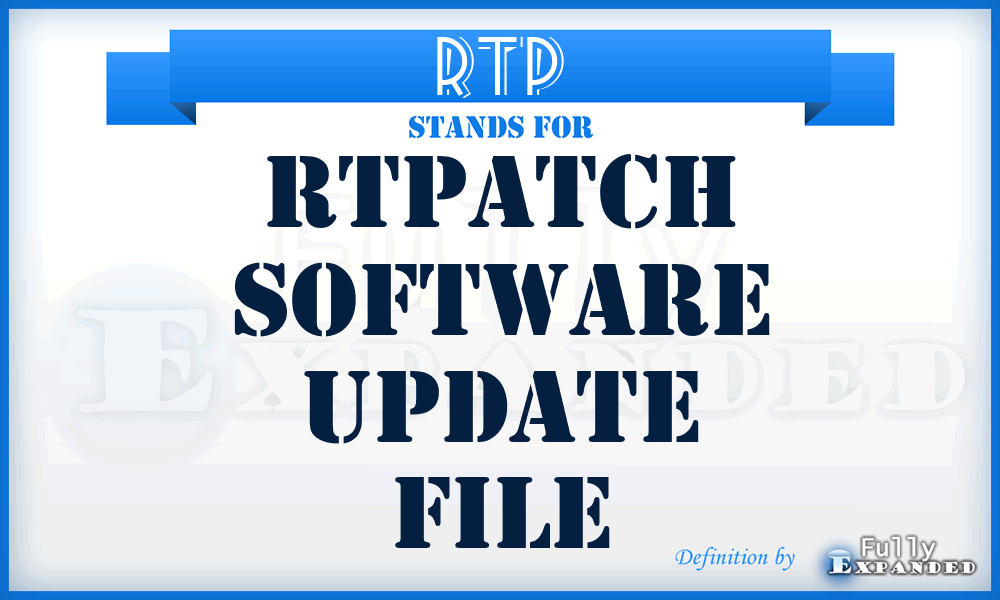 RTP - RTPatch Software update file