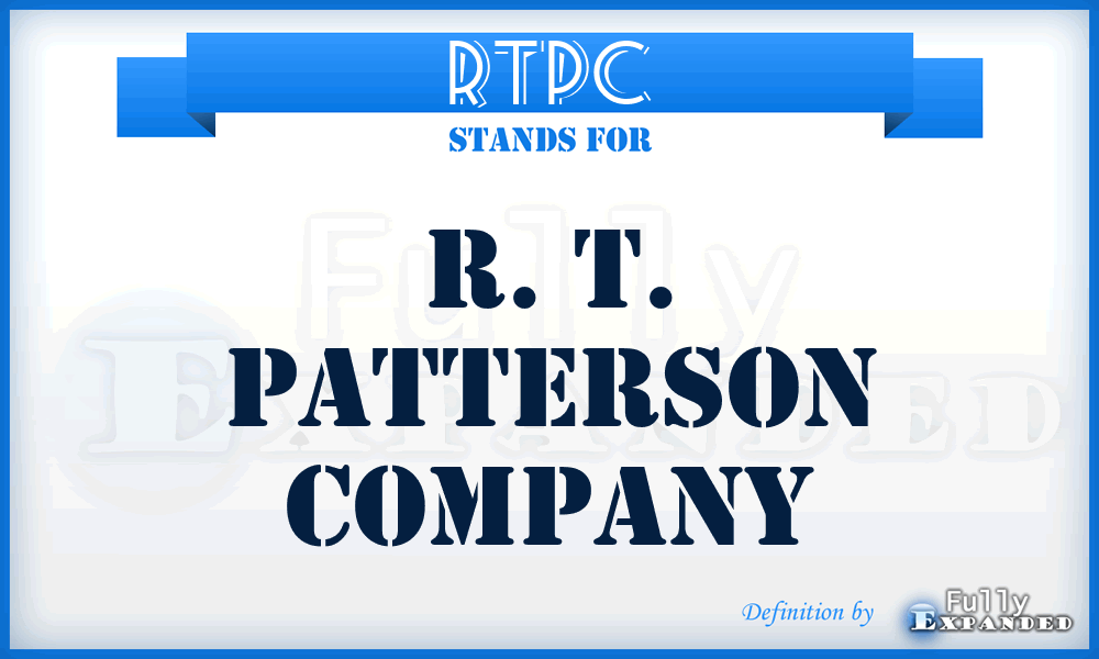 RTPC - R. T. Patterson Company