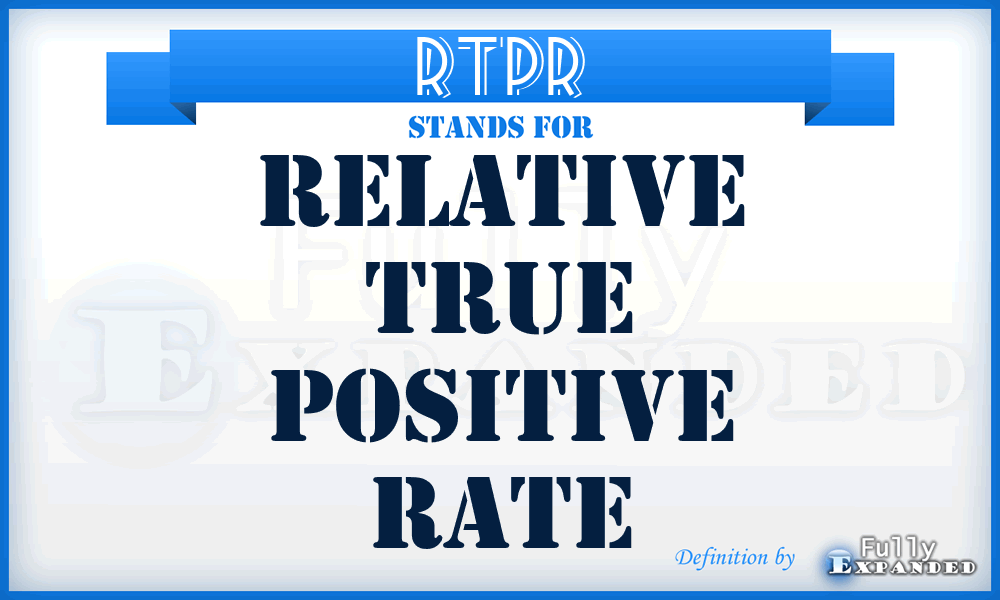 RTPR - Relative True Positive Rate