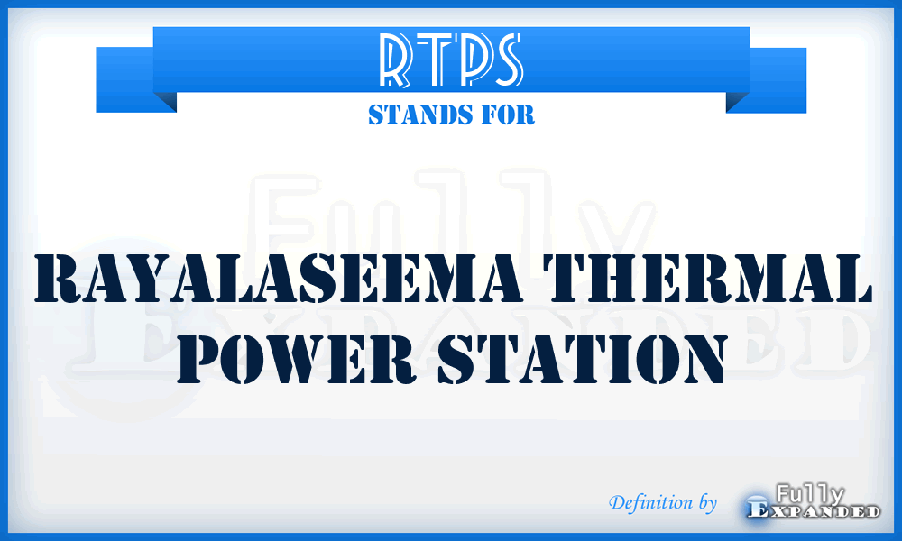 RTPS - Rayalaseema Thermal Power Station
