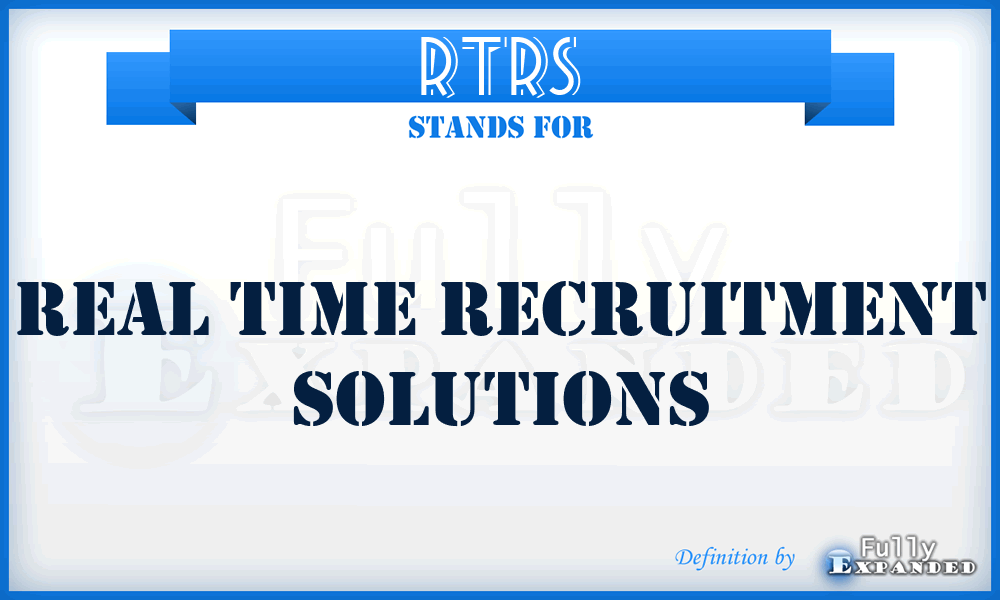RTRS - Real Time Recruitment Solutions