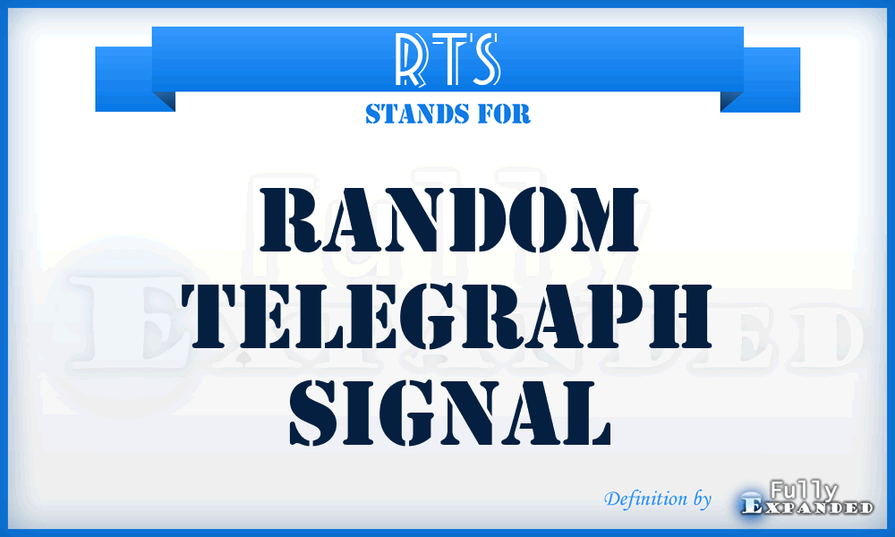 RTS - Random Telegraph Signal