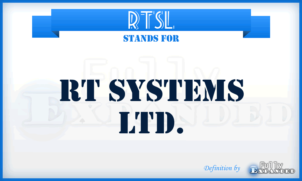 RTSL - RT Systems Ltd.
