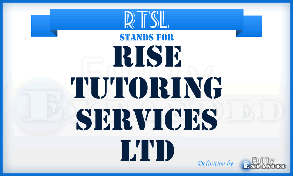 RTSL - Rise Tutoring Services Ltd