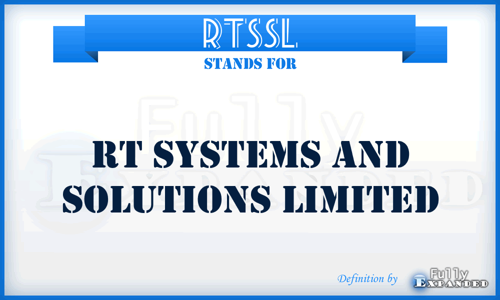 RTSSL - RT Systems and Solutions Limited