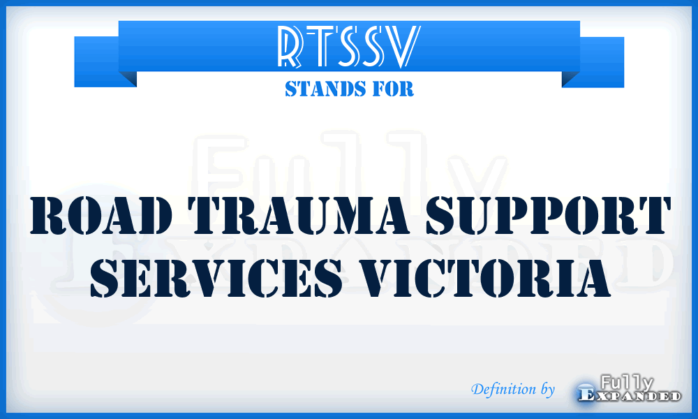 RTSSV - Road Trauma Support Services Victoria