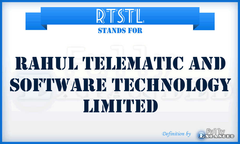 RTSTL - Rahul Telematic and Software Technology Limited