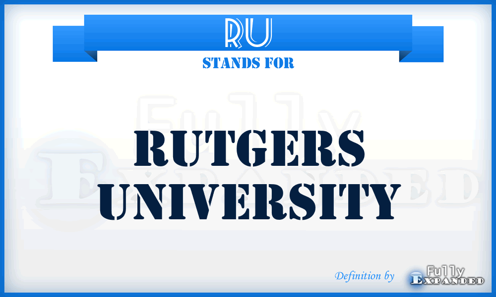 RU - Rutgers University