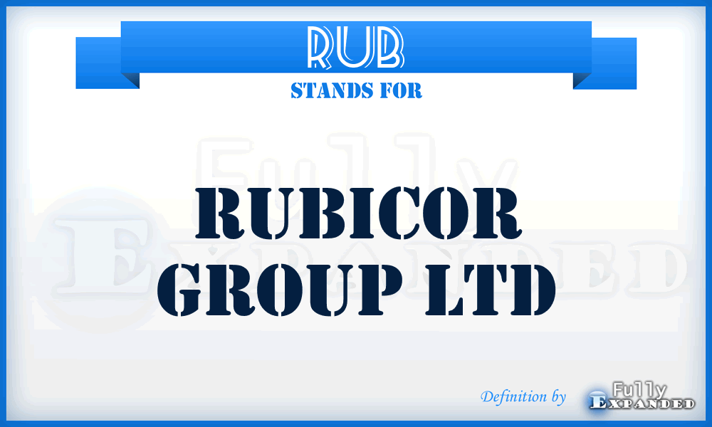 RUB - Rubicor Group Ltd