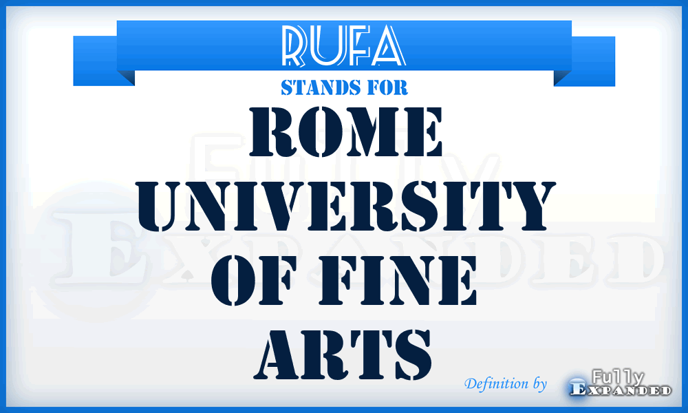 RUFA - Rome University of Fine Arts