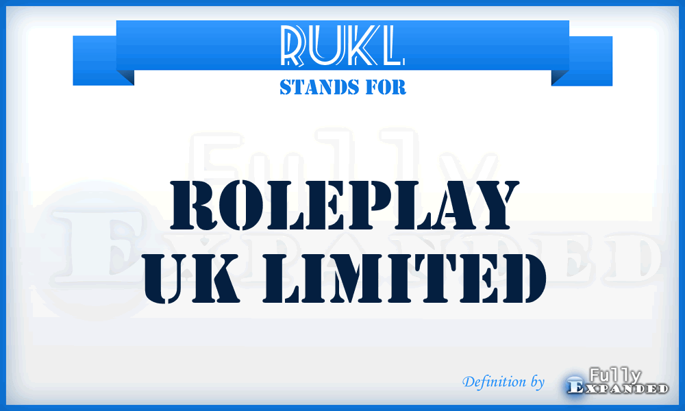 RUKL - Roleplay UK Limited