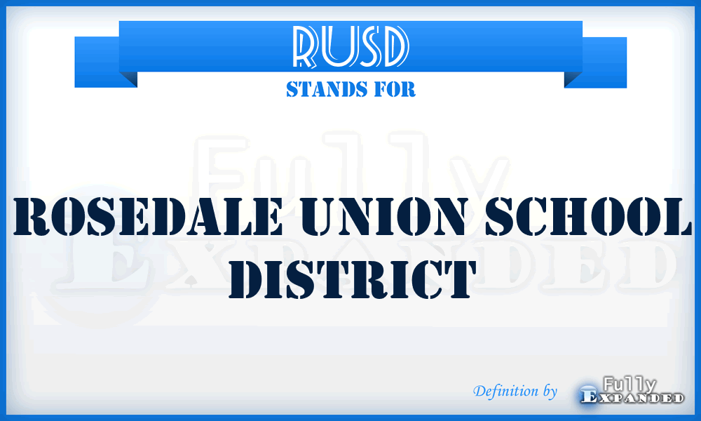 RUSD - Rosedale Union School District