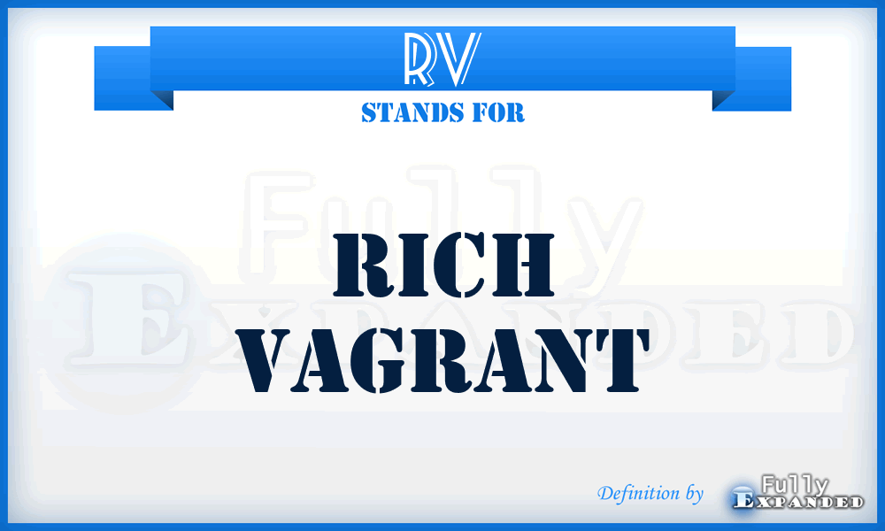 RV - Rich Vagrant
