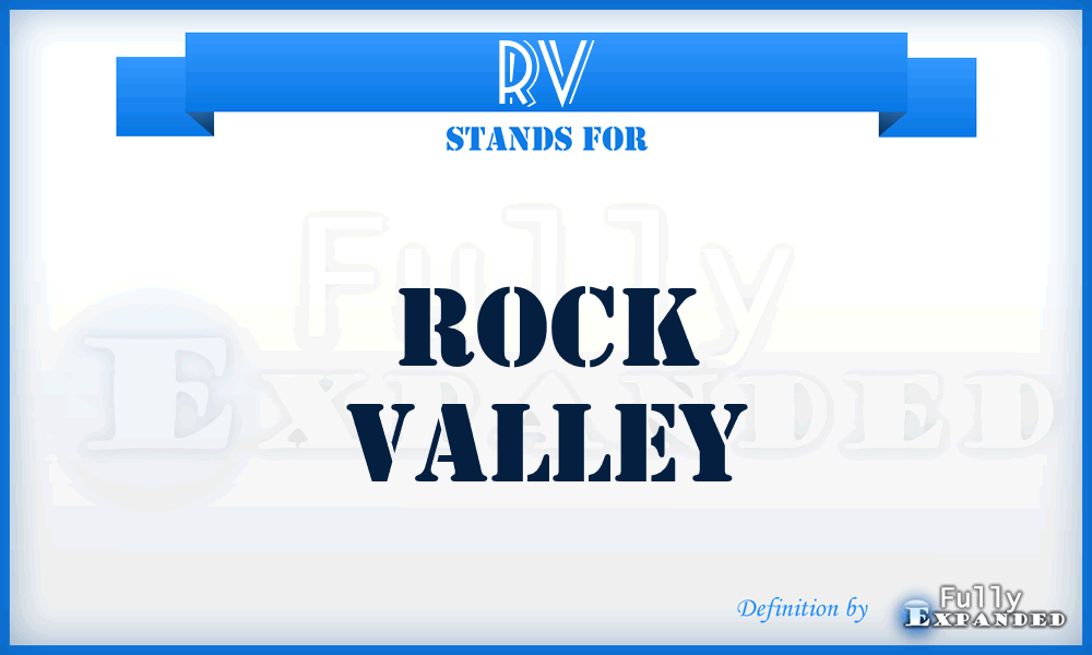 RV - Rock Valley