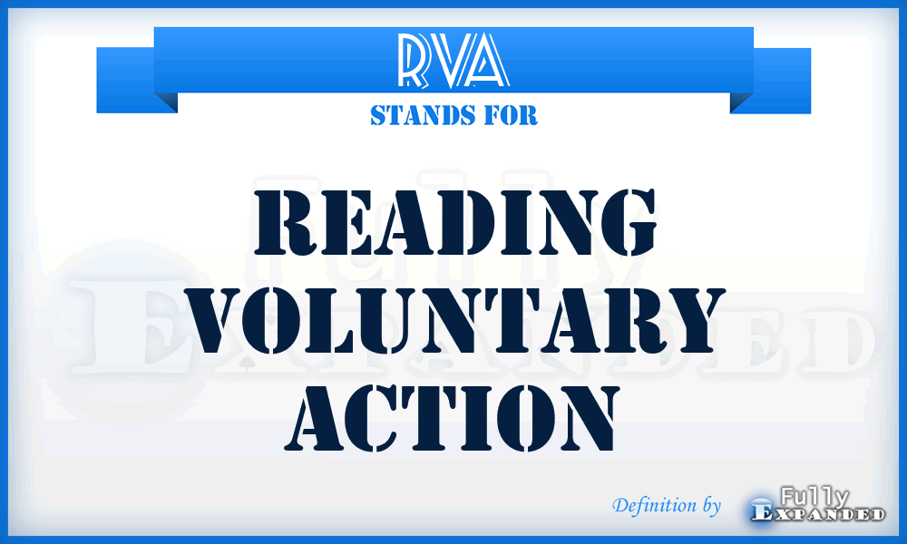 RVA - Reading Voluntary Action