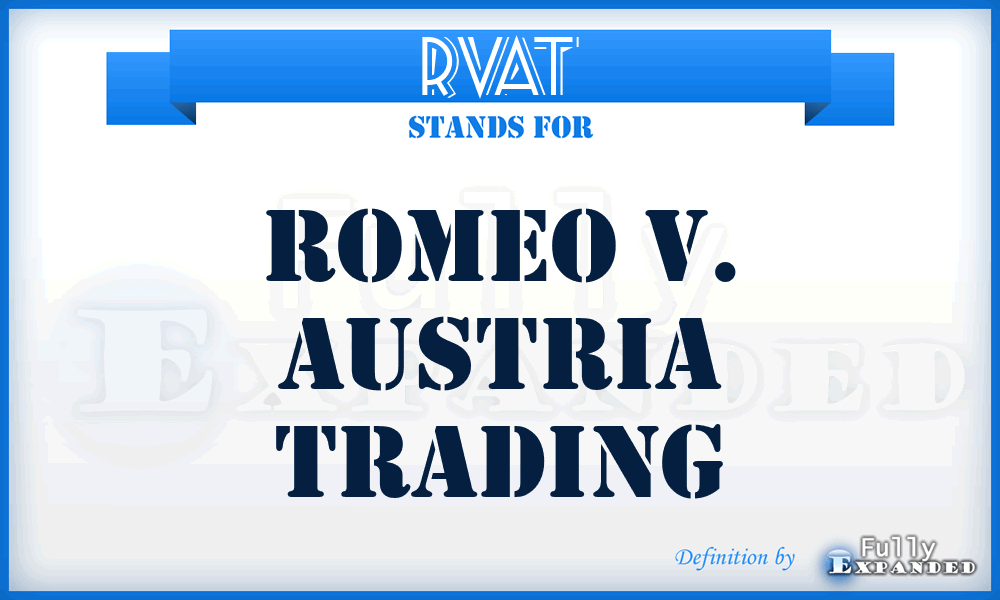RVAT - Romeo V. Austria Trading