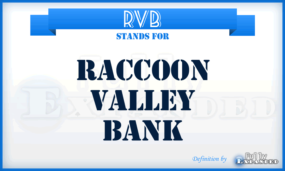 RVB - Raccoon Valley Bank