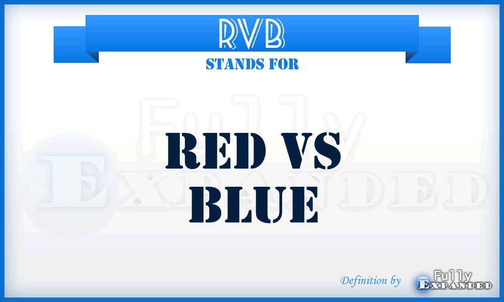 RVB - Red vs Blue