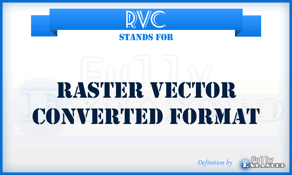 RVC - Raster Vector Converted format
