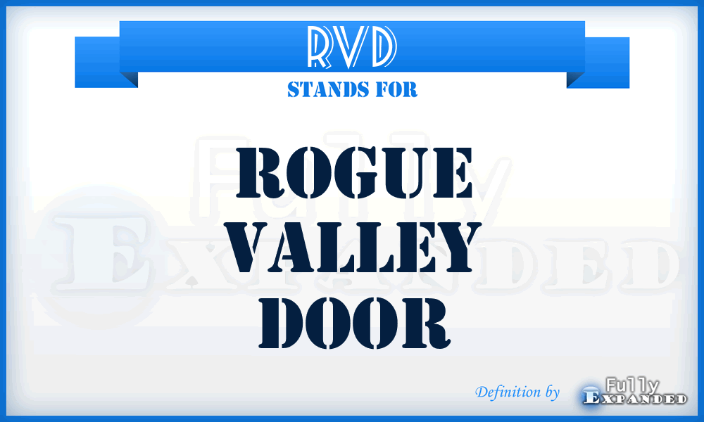 RVD - Rogue Valley Door