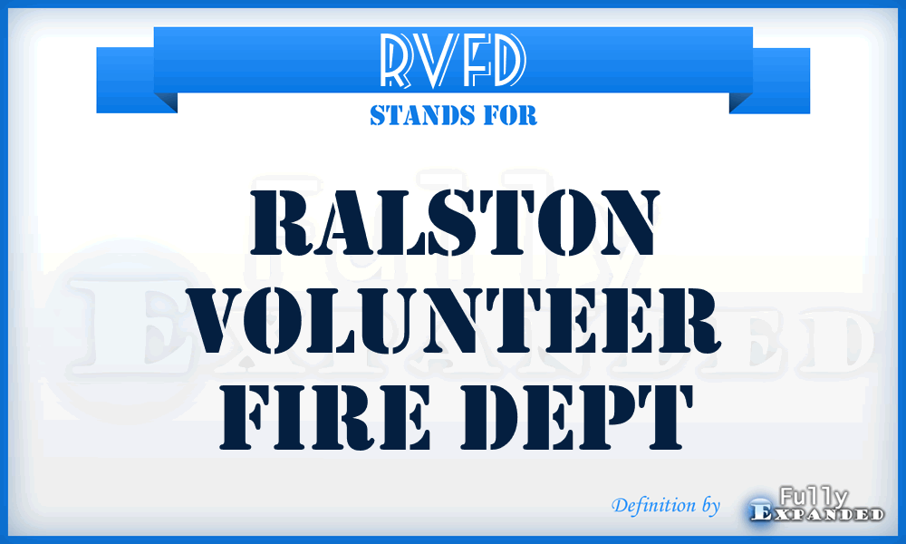 RVFD - Ralston Volunteer Fire Dept