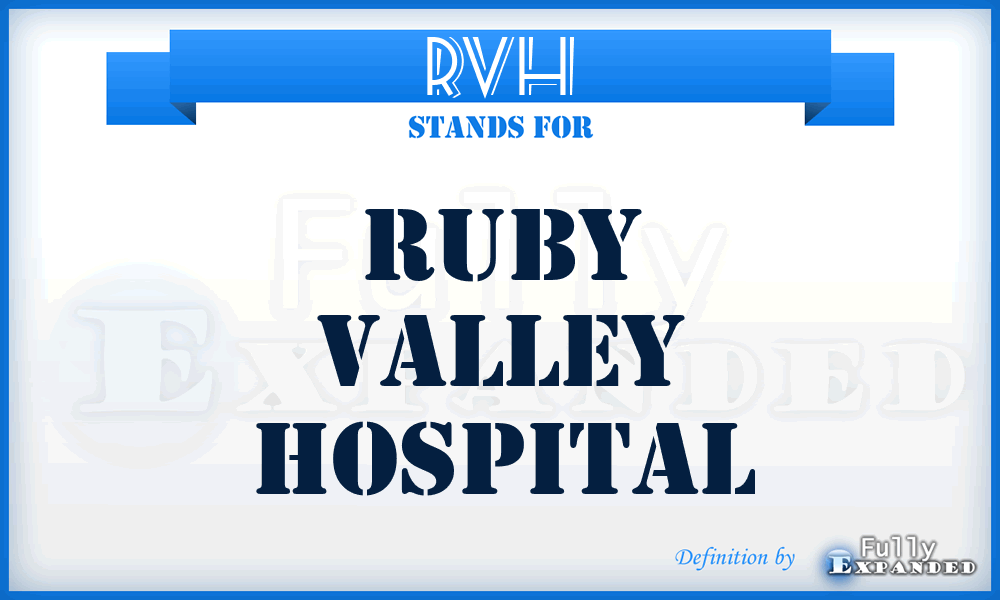 RVH - Ruby Valley Hospital