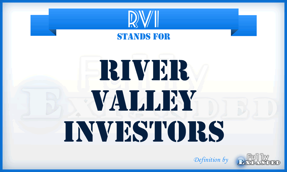 RVI - River Valley Investors