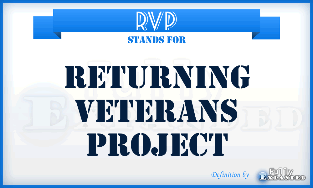 RVP - Returning Veterans Project